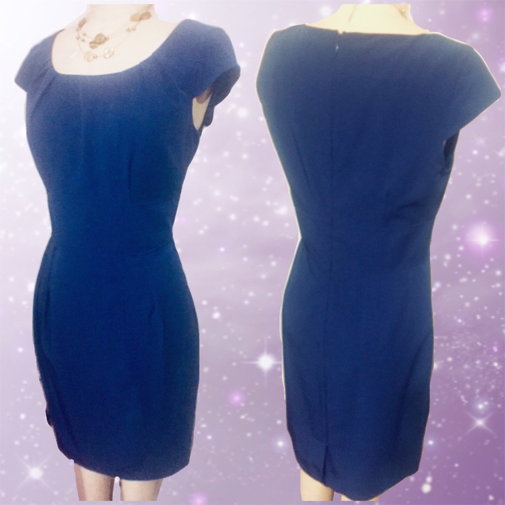 Calvin Klein navy midi dress size 8